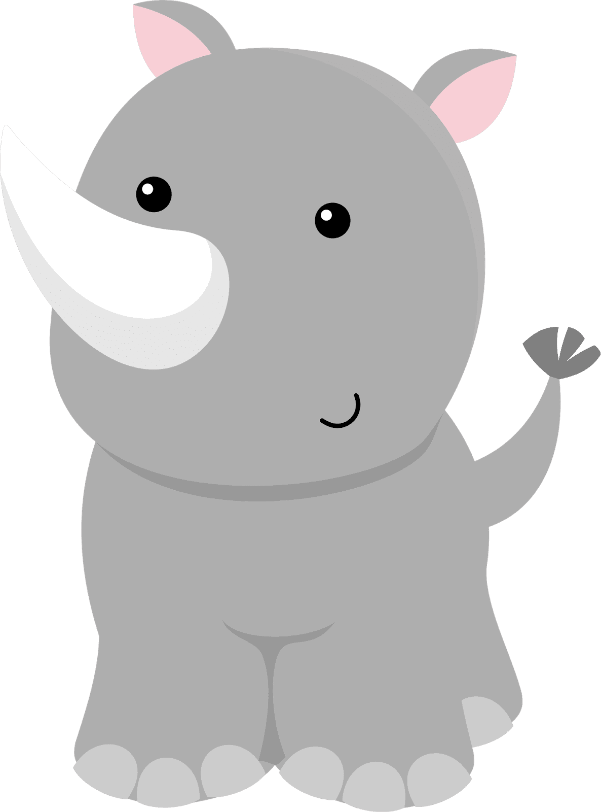 Hippo pin page clipart vector 2