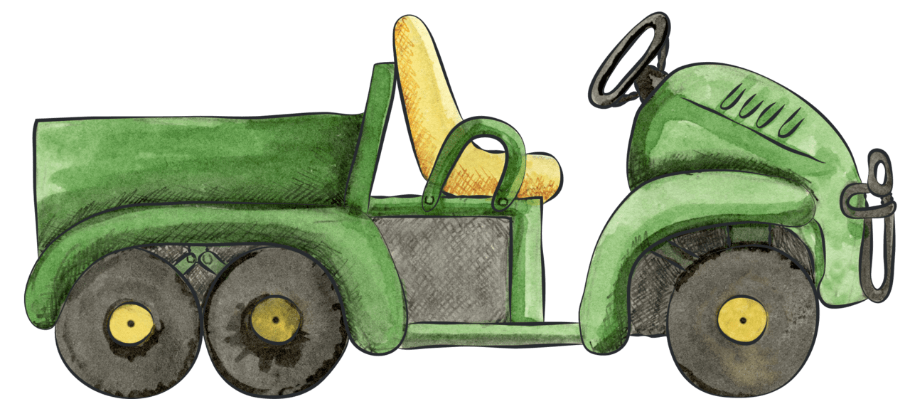 Tractor pin page clipart picture 2