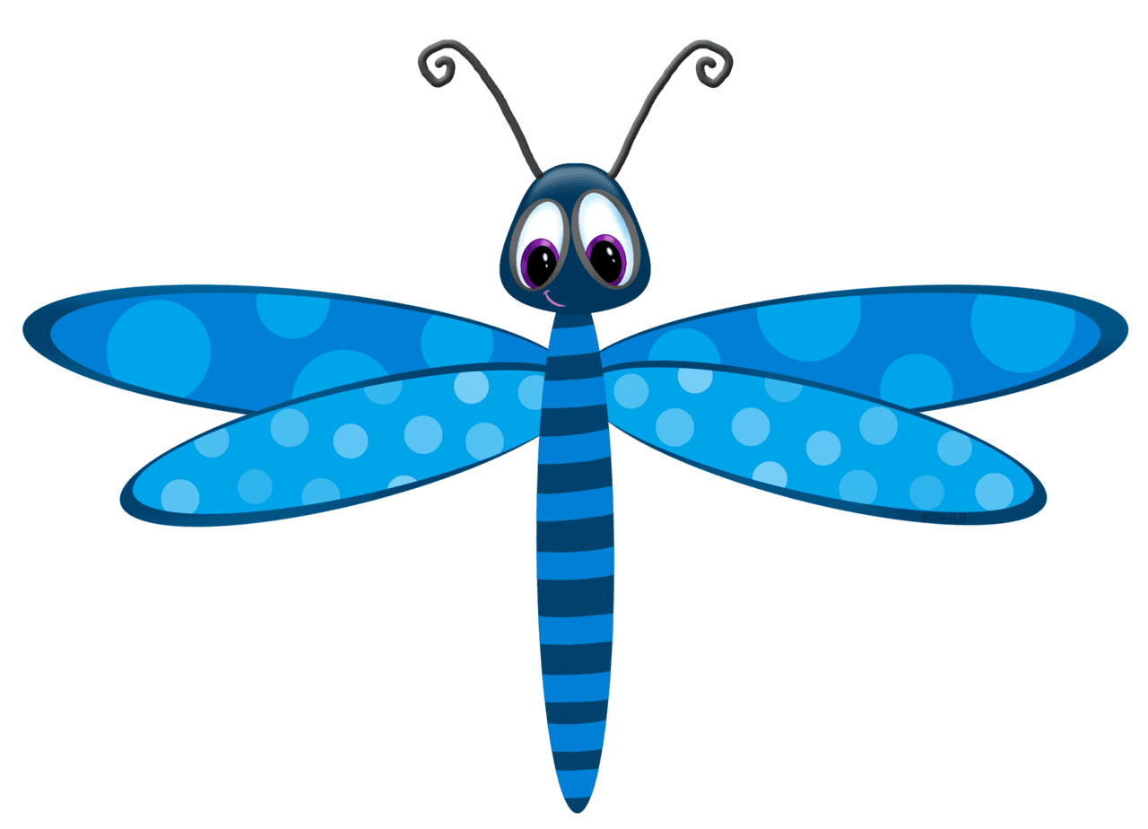 Dragonfly pin page clipart background