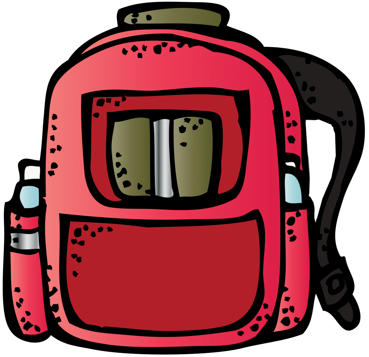 Melonheadz school supplies clipart background