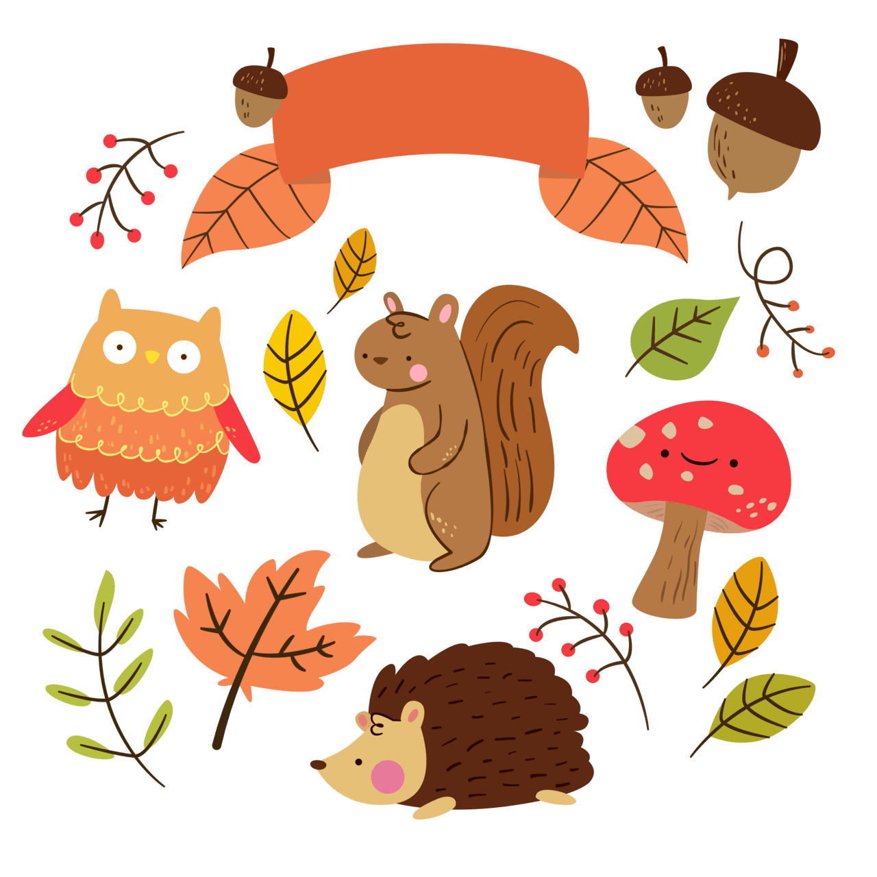 Squirrel pin page clipart clip art 2