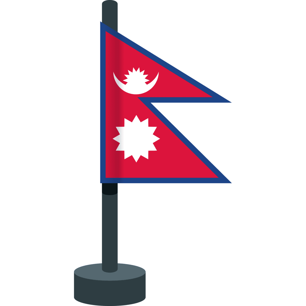 Nepal flag clipart clip art