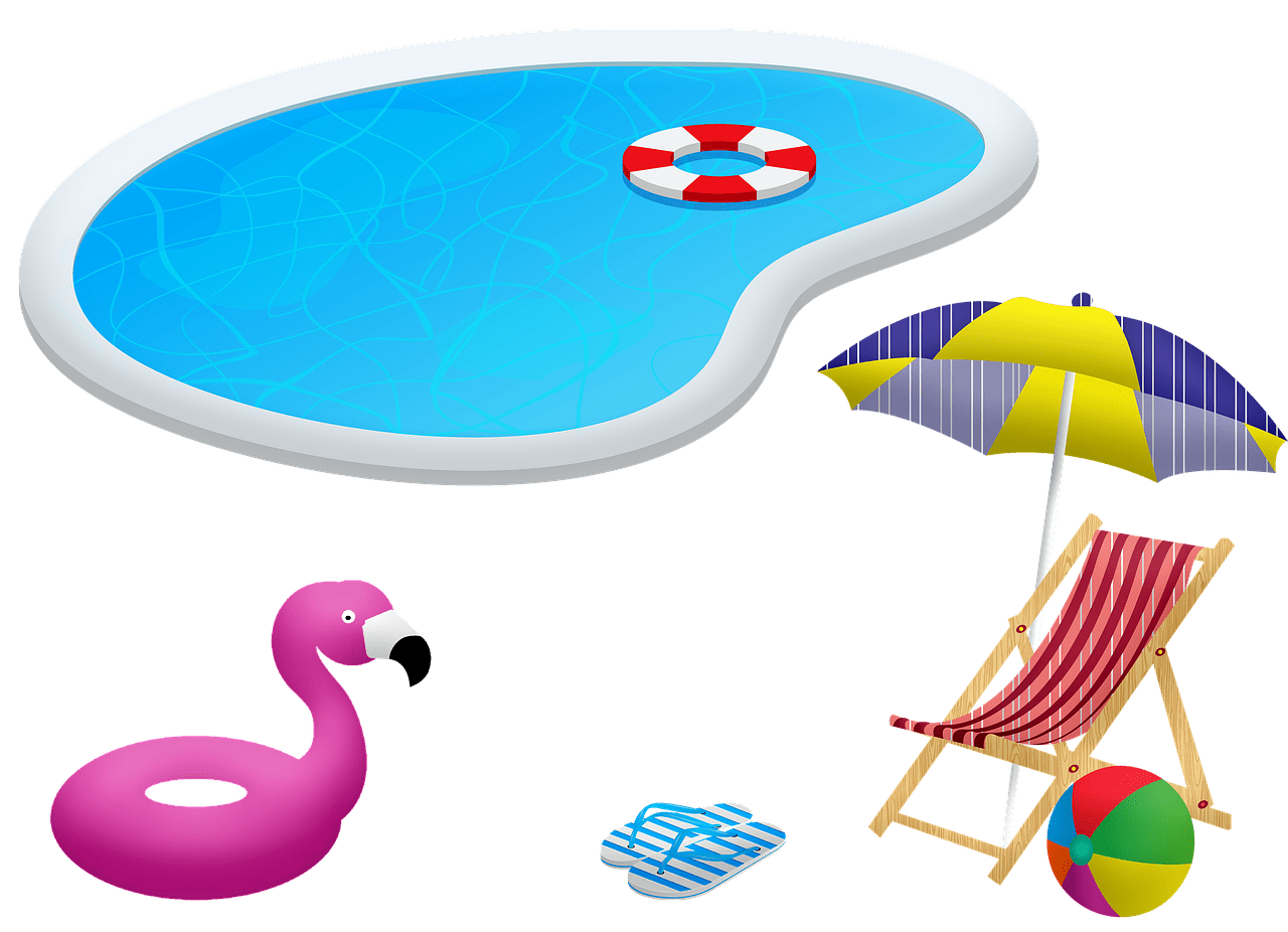Swimming pool vector clipart all