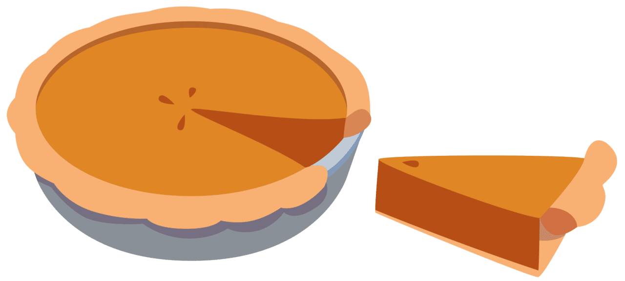 Dividing the pie clipart transparent