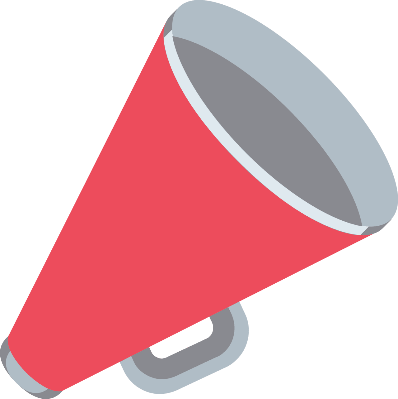 Cheering megaphone emoji for clipart image