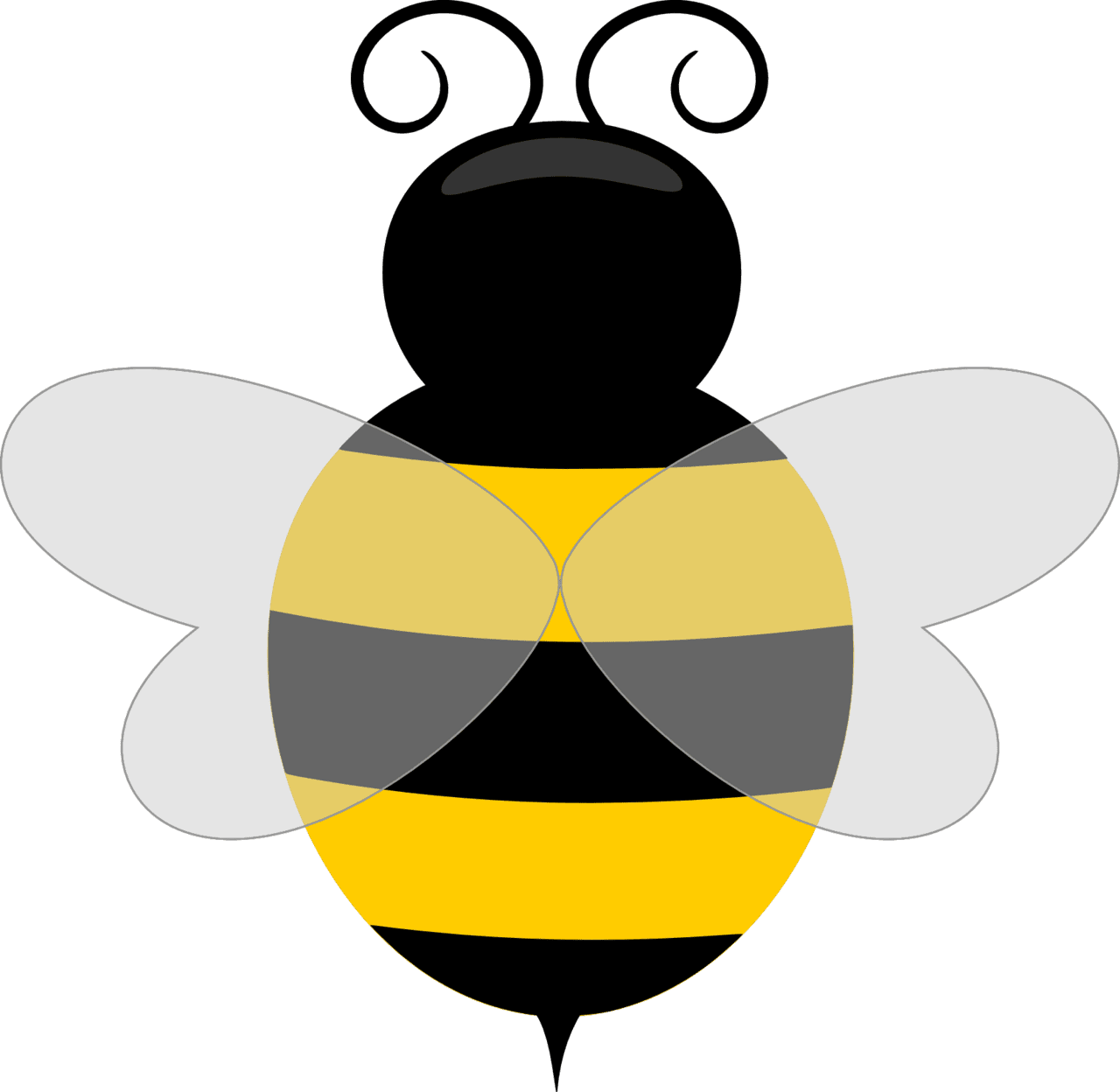 Bumblebee mixed clipart vector