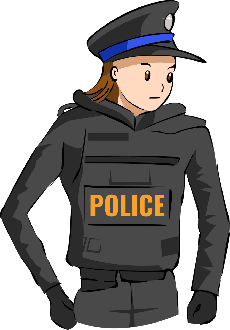 Police graphic clipart design vector