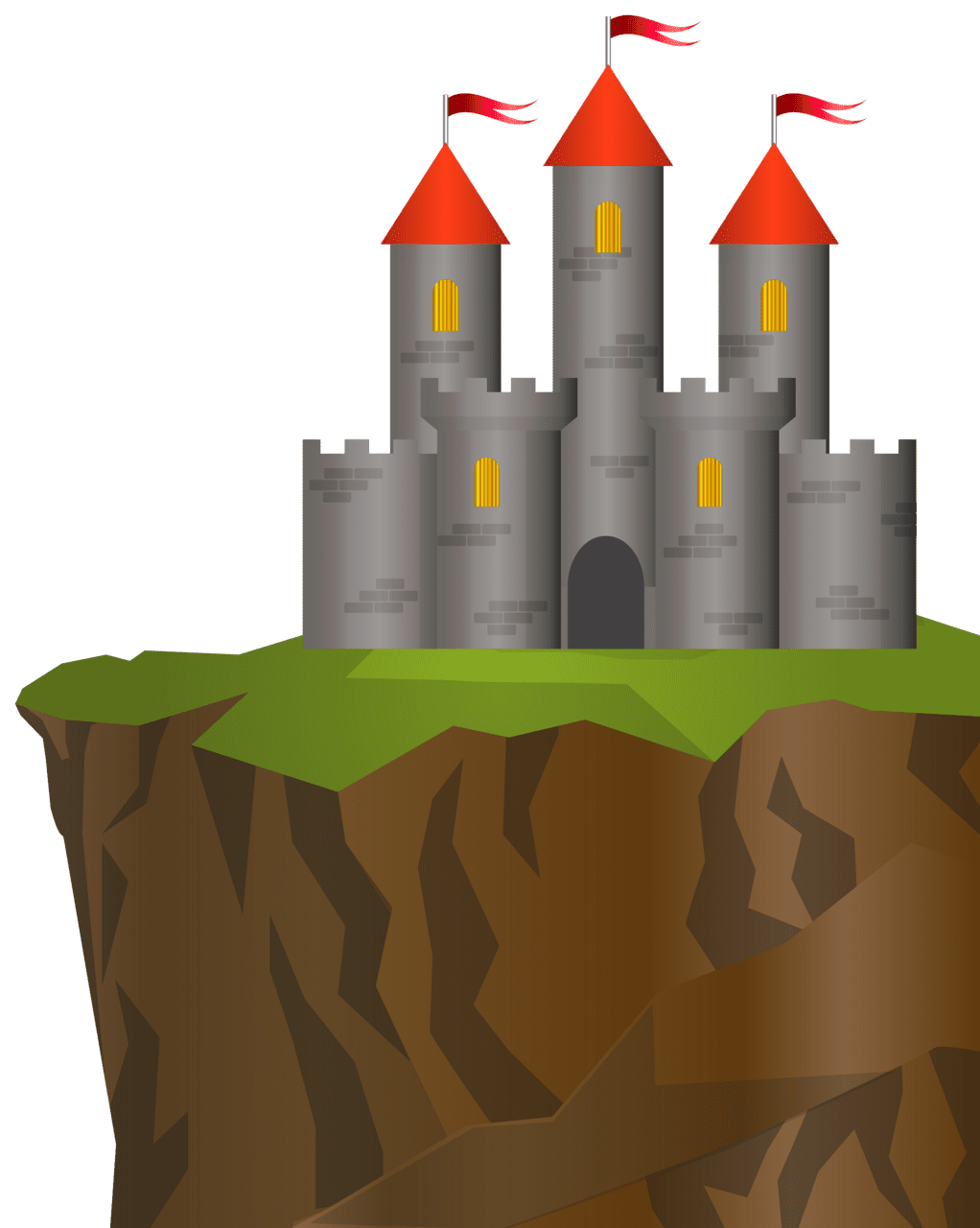 Castle rock clipart image high quality images and