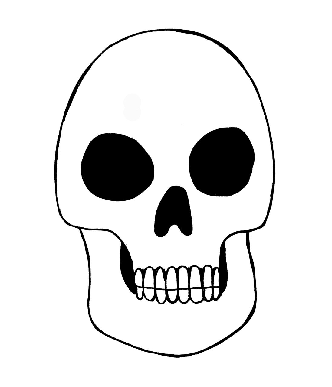 Skeleton skull printable julie erin designs clipart transparent