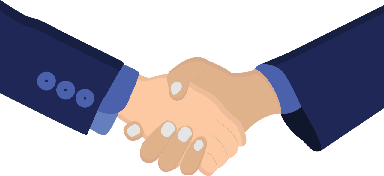 Handshake vector clipart images 4