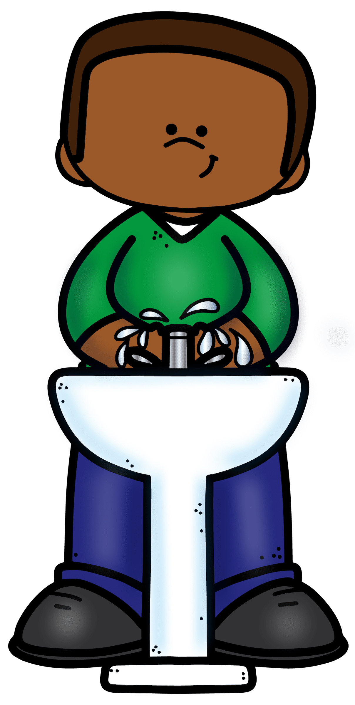 Brush teeth pin page clipart picture
