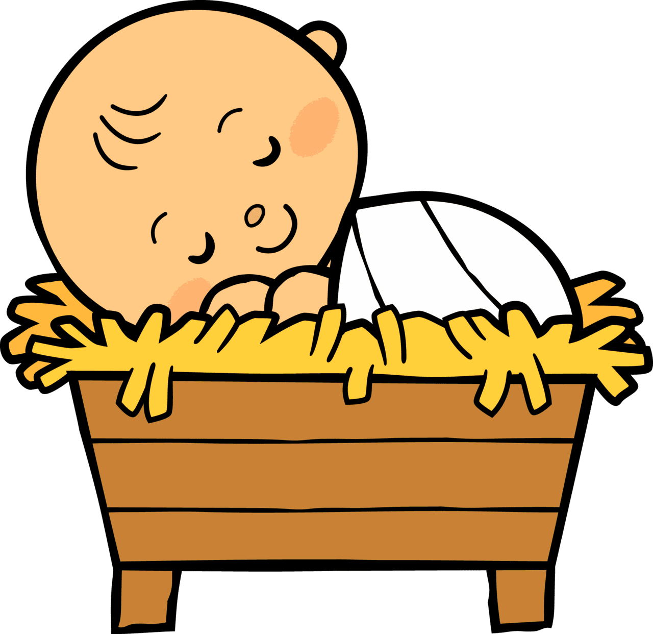 Sleeping pin page clipart logo