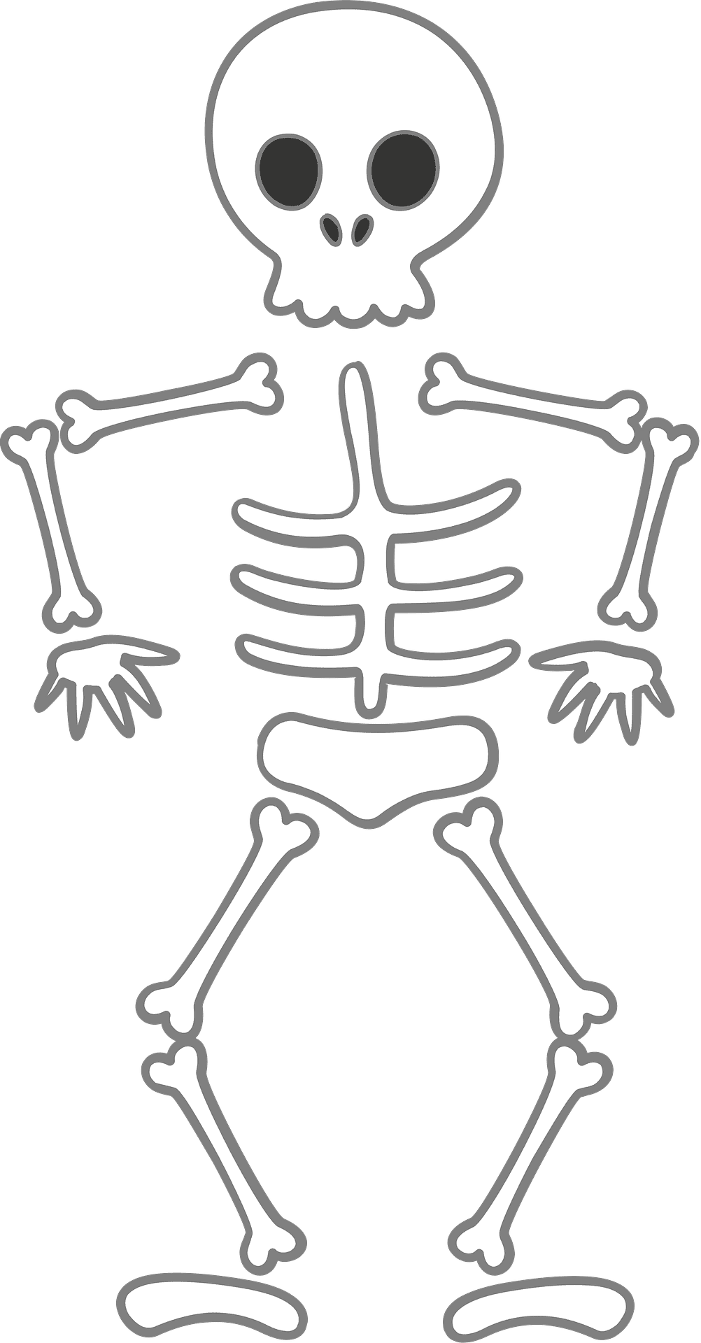 Skeleton vector clipart imag creazilla