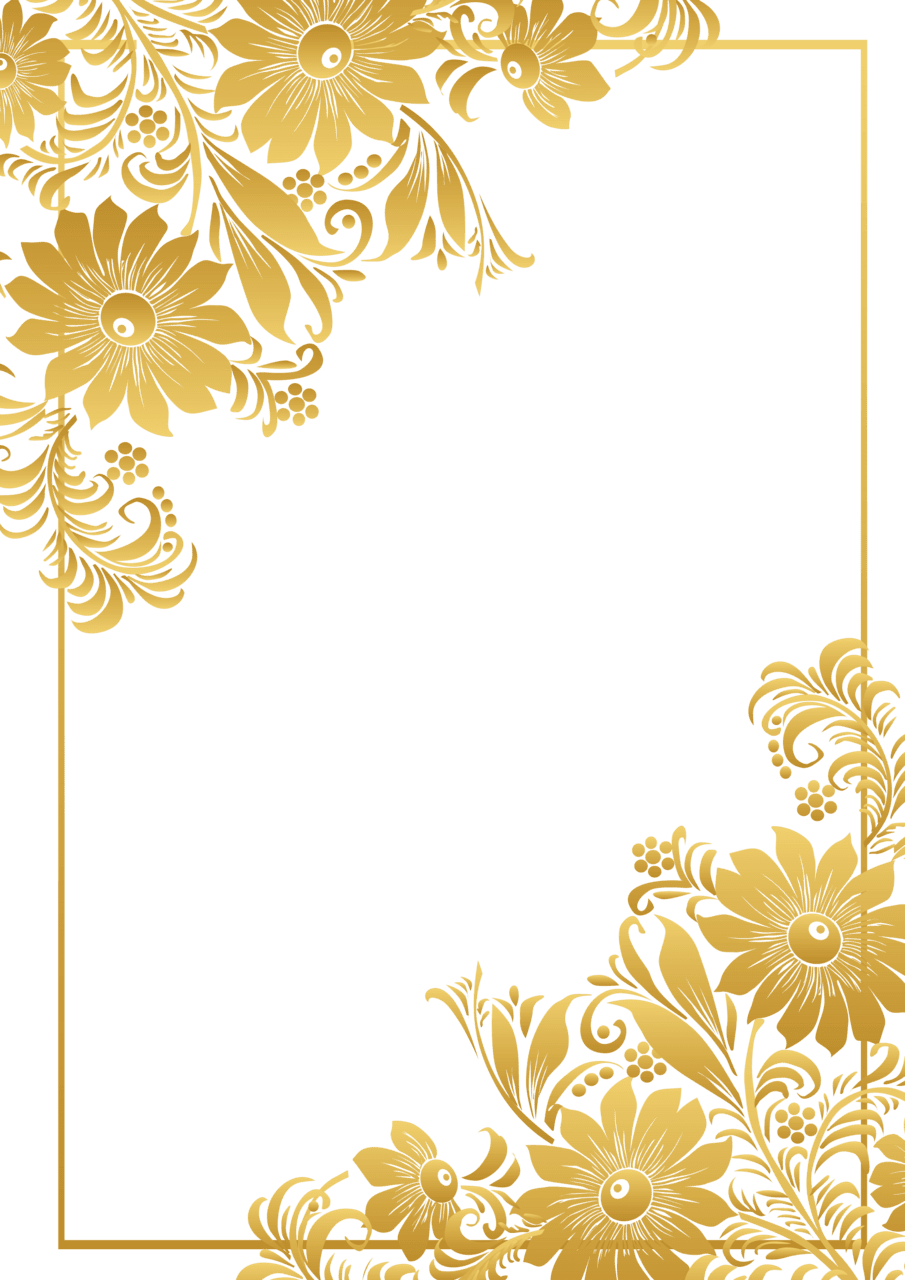 Flower border vectors clipart