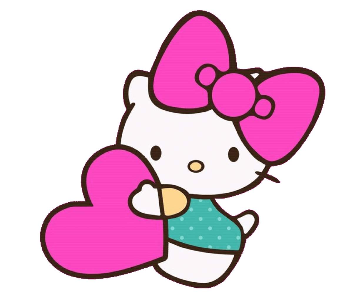 Hello kitty pin page clipart photo 4