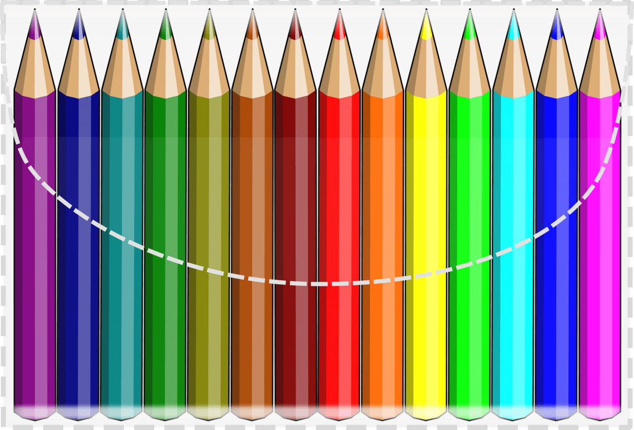 School supplies colouring pencils clipart free