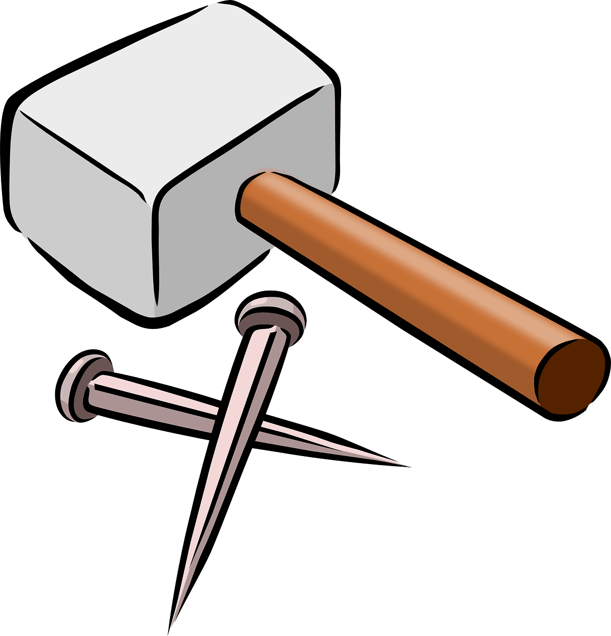 Hammer ing vector art graphics clipart