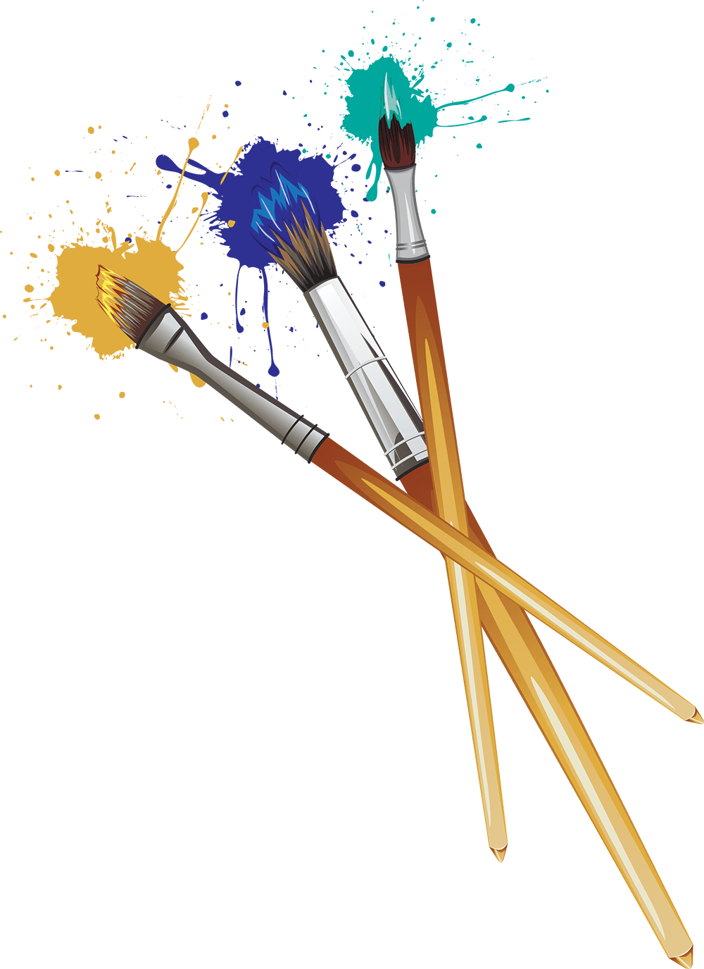 Paintbrush where you conquer new possibilities clipart vector