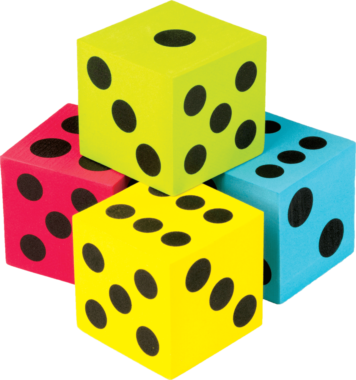 Colorful jumbo dice pack tcr teacher created resources clipart background