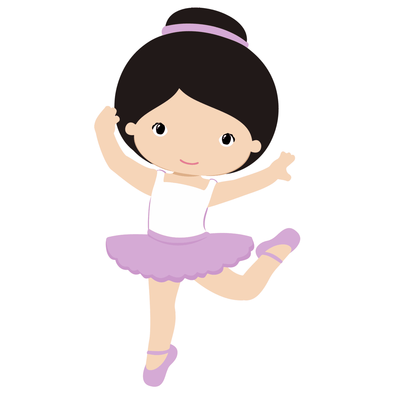 Dancer vector baller doll baby girl graphic jumbo clipart