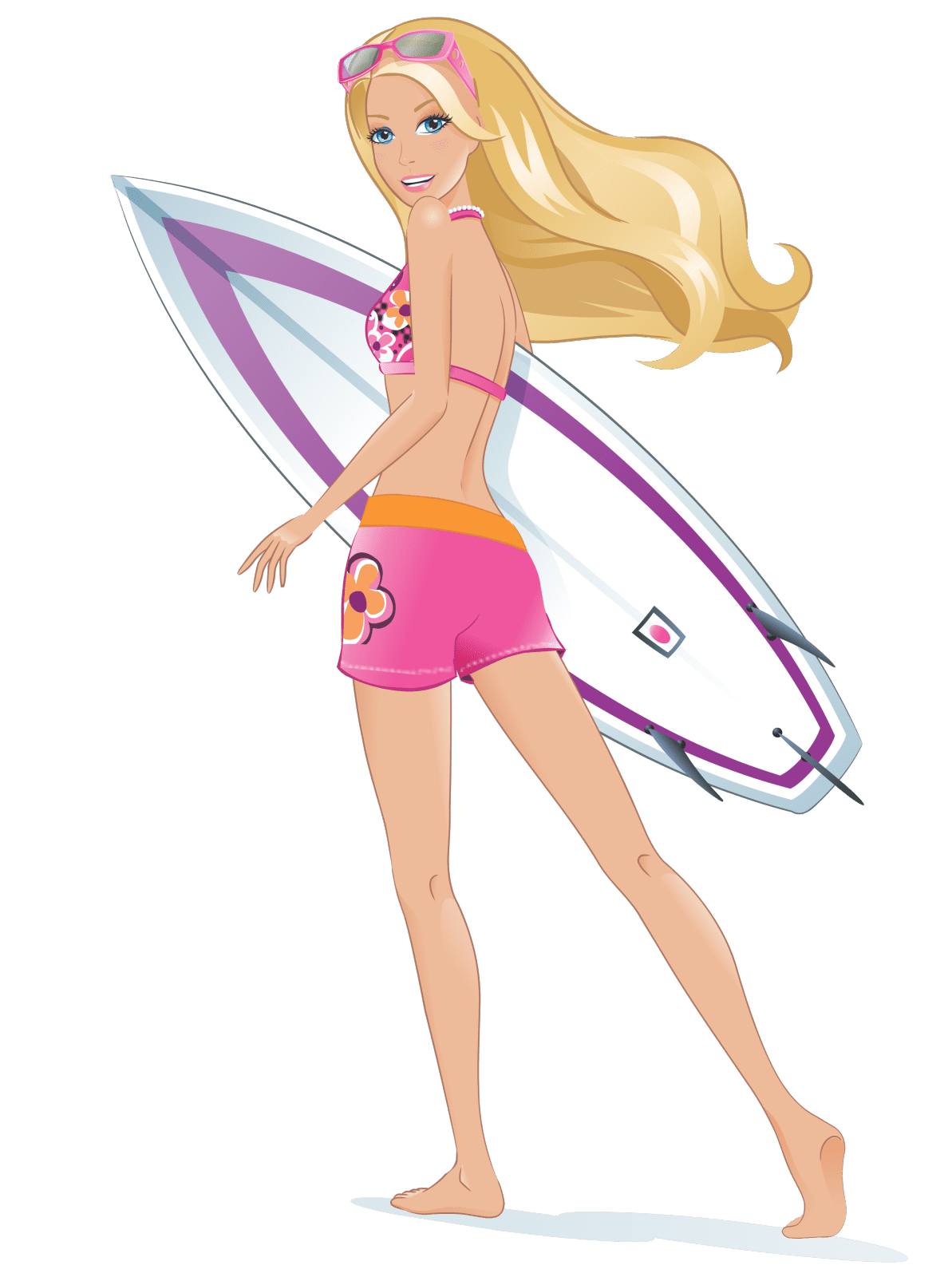 Surfboard pin page clipart transparent 3