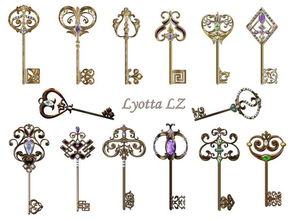 Gold key by lyotta deviantart clipart image