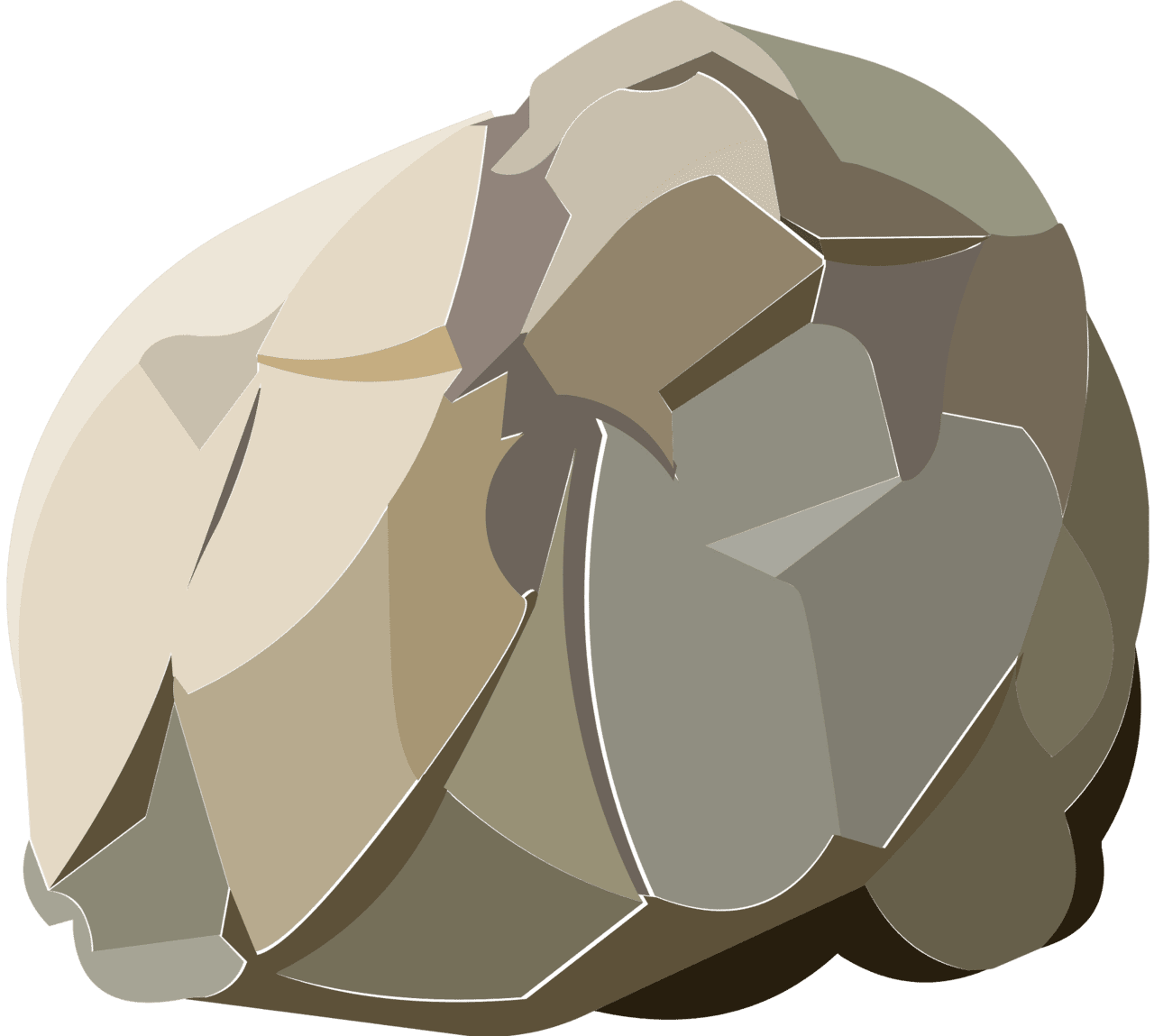 Boulder rock vector graphics clipart