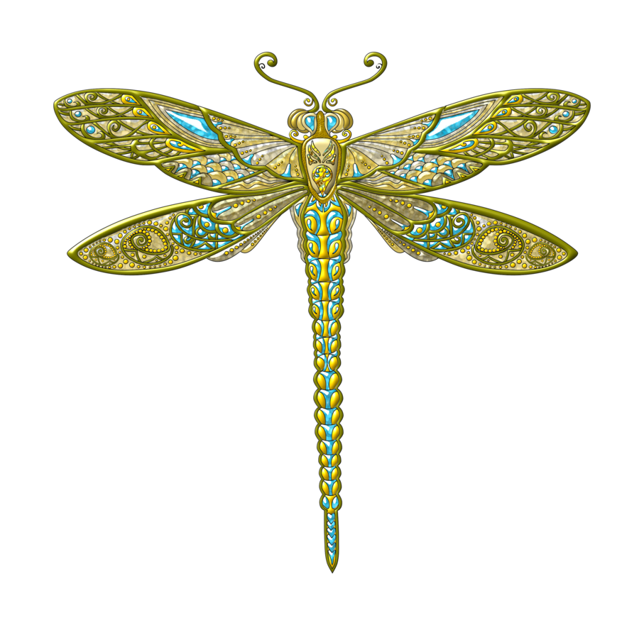 Dragonfly pin page clipart transparent 2