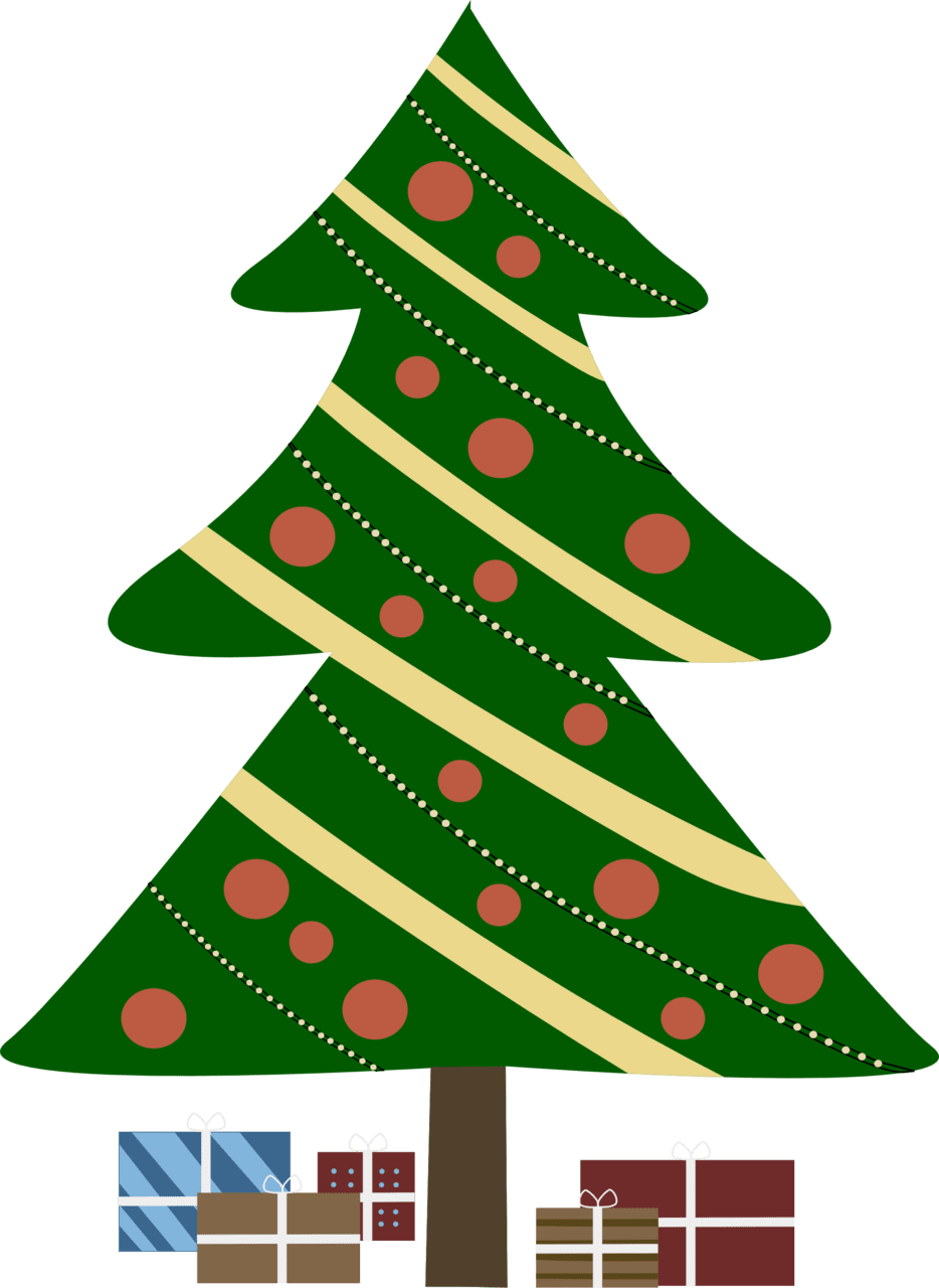 Christmas present tree clipart images 2