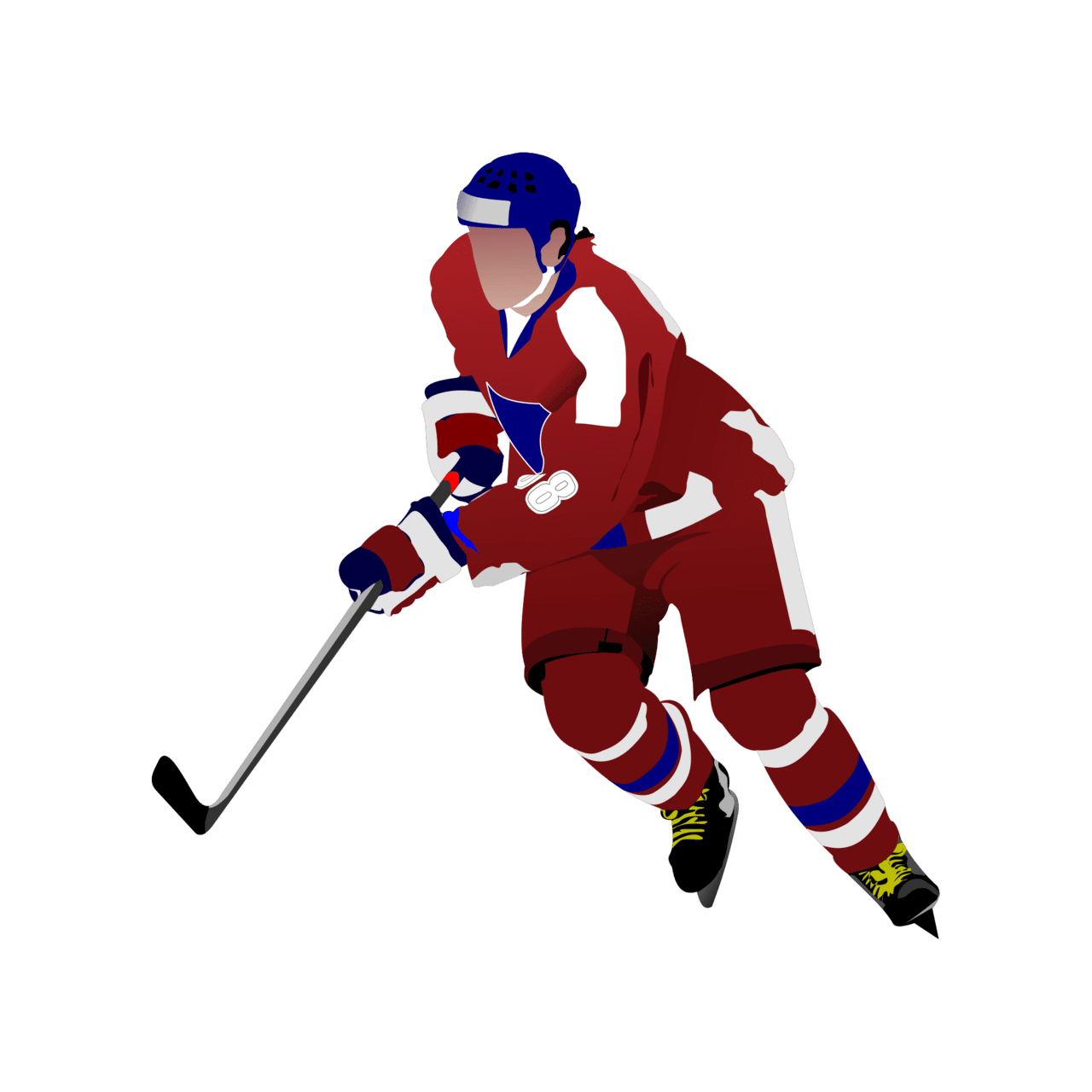 Ice hockey photography clipart vector