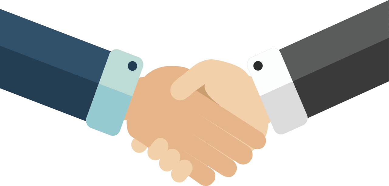 Handshake debemos negociar el precio en china clipart logo