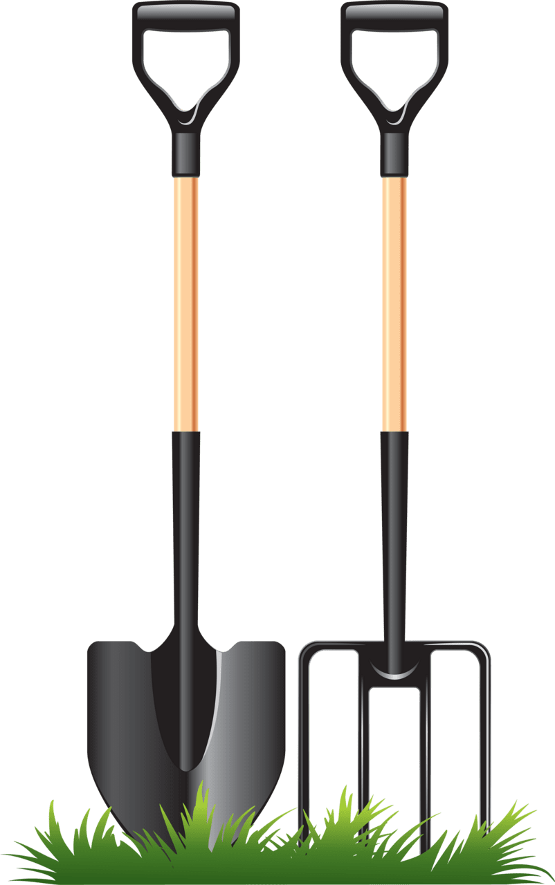 Garden shovel clipart free