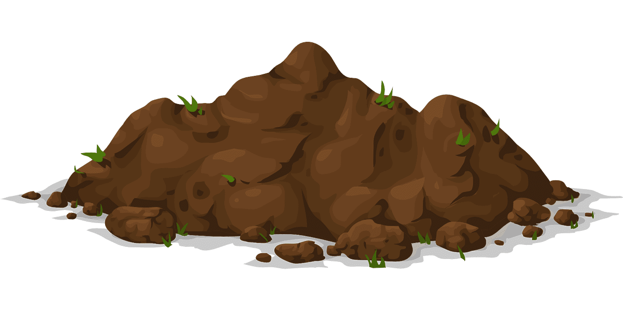 Rock dirt soil nature vector graphic clipart