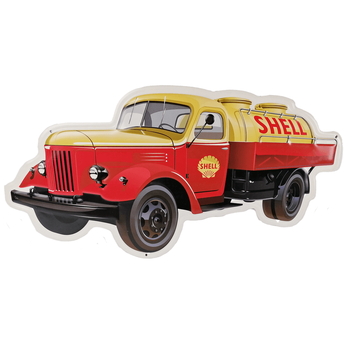 Fire truck shell metallskiltno clipart logo