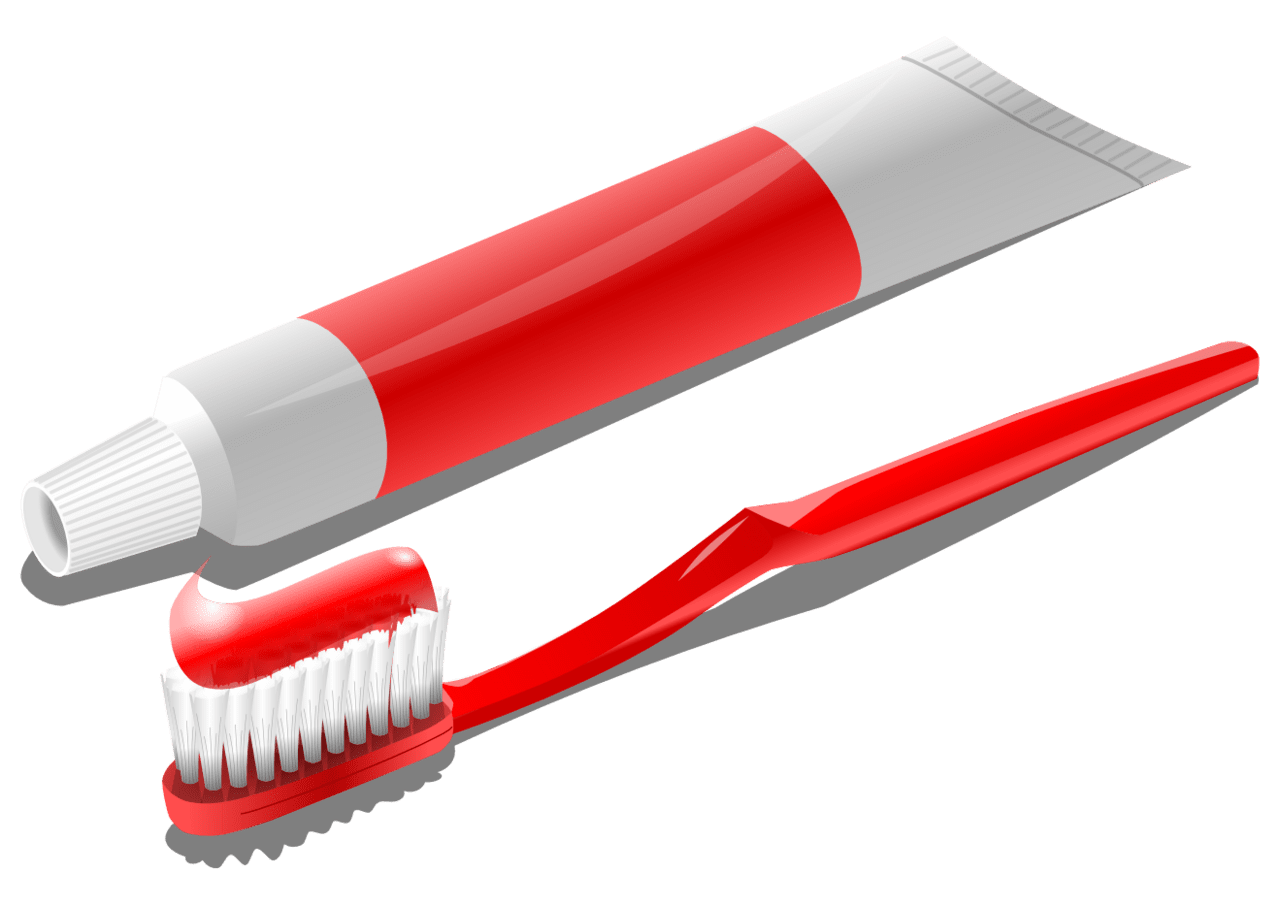 Toothbrush with toothpaste clipart for arts transparent 2