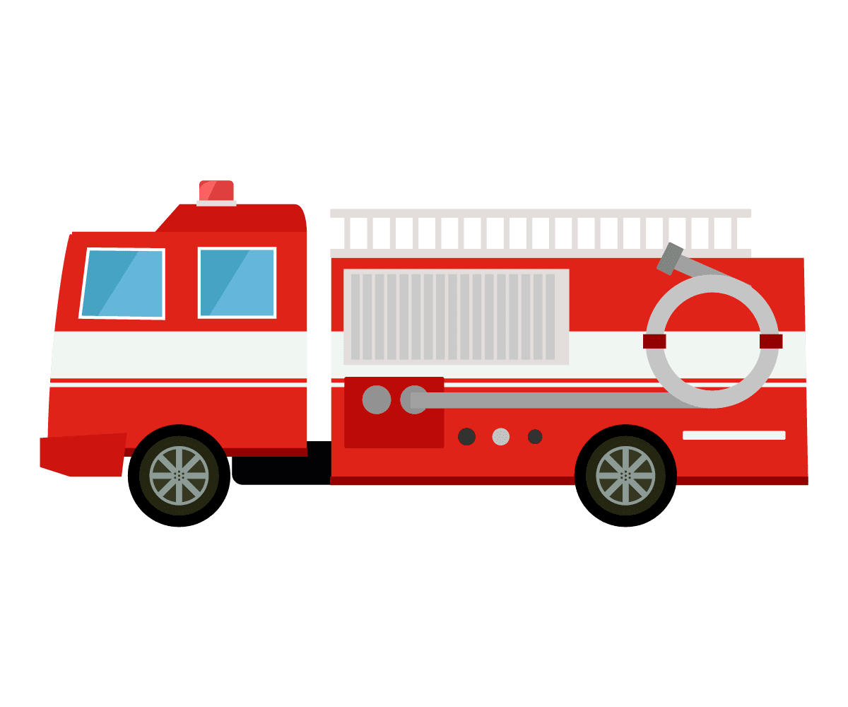 Fire truck ai clipart photo