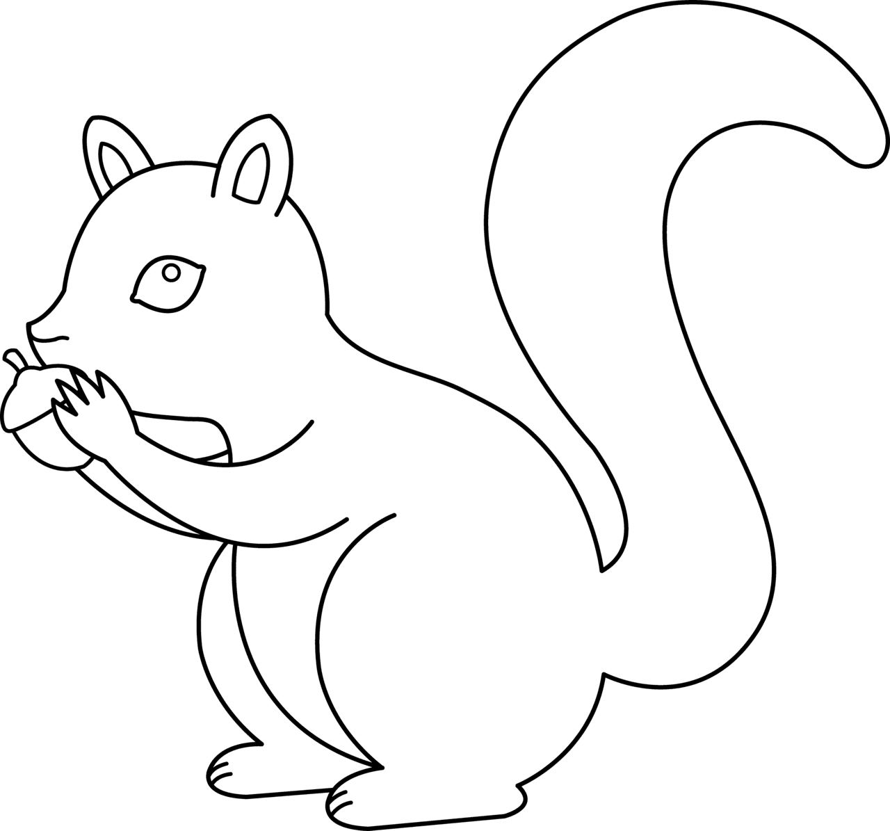 Squirrel pin page clipart clip art