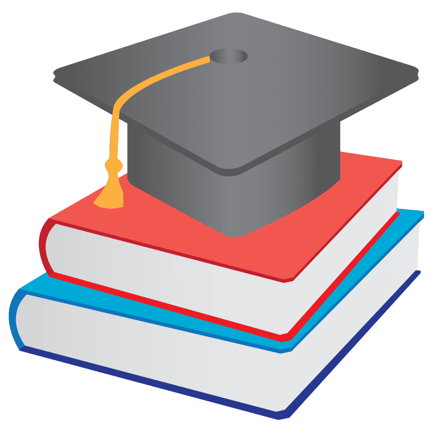 Graduation hat cliparts tema educa vector