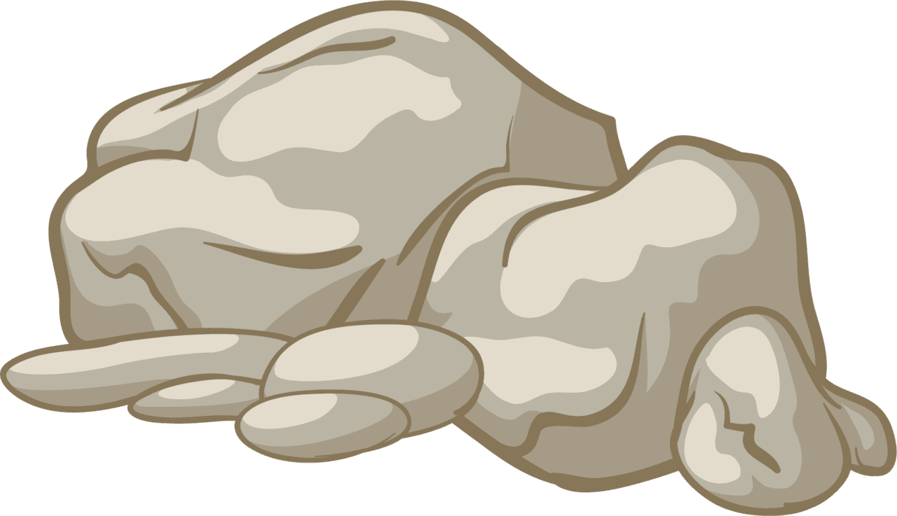 Rock cartoon clipart stones and free