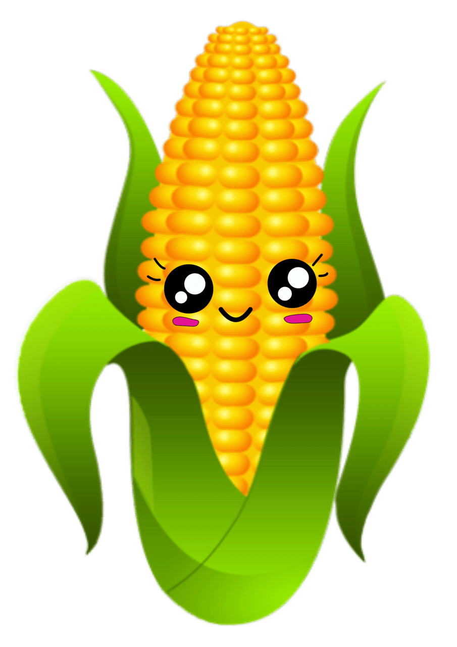 Corn espiga de milho cute clipart picture