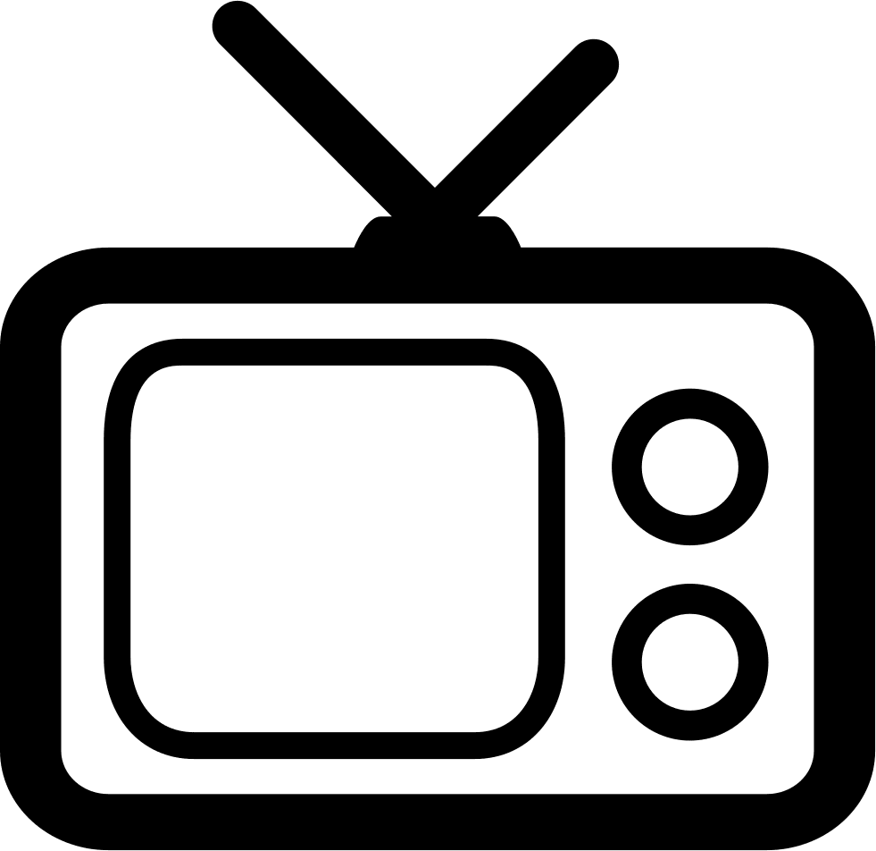 Tv old television clipart free