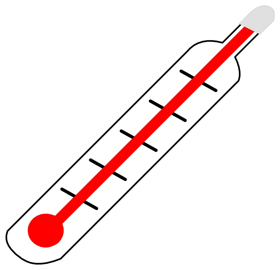 Clipart image thermometer hot id