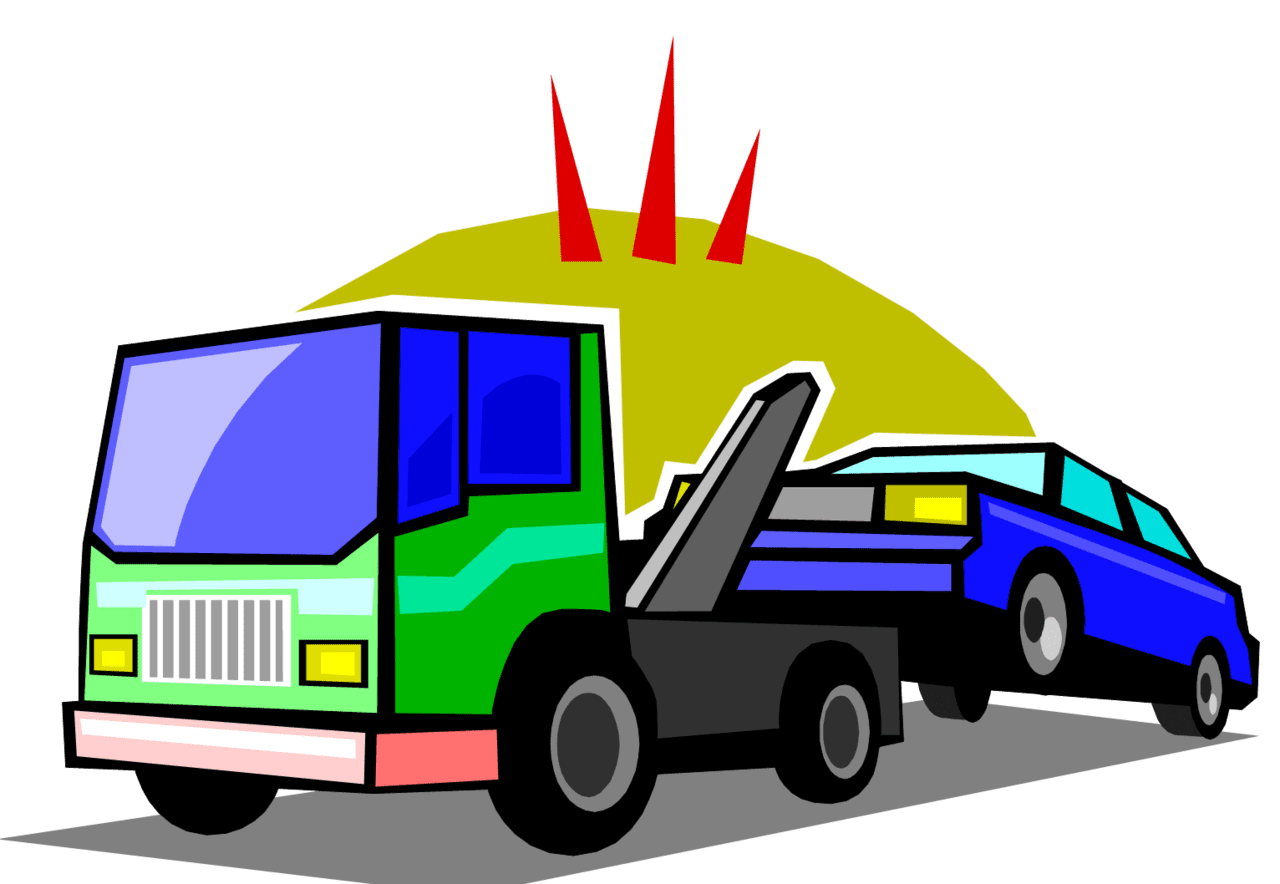 Truck types of towing services clipart picture