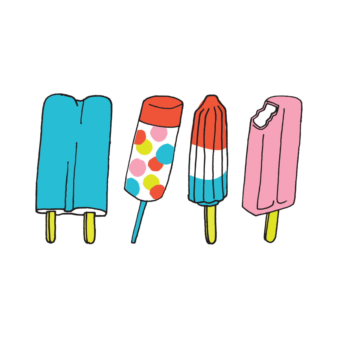 Popsicle by julia rothman from temporary tattoos clipart photo