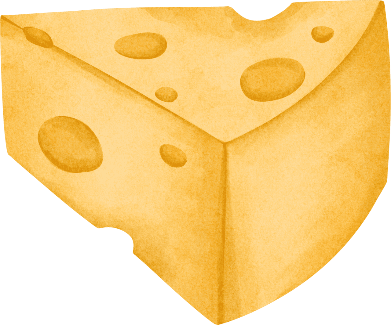 Watercolor cheese clipart picture