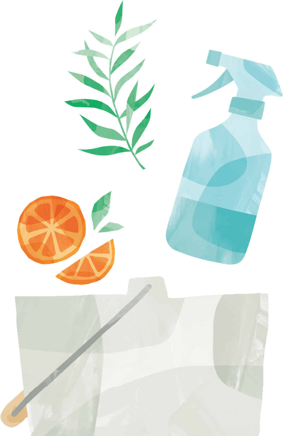 Cleaning natural household and personal products clipart clip art