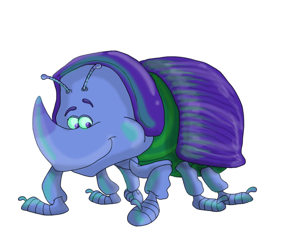 Bug pin page clipart free