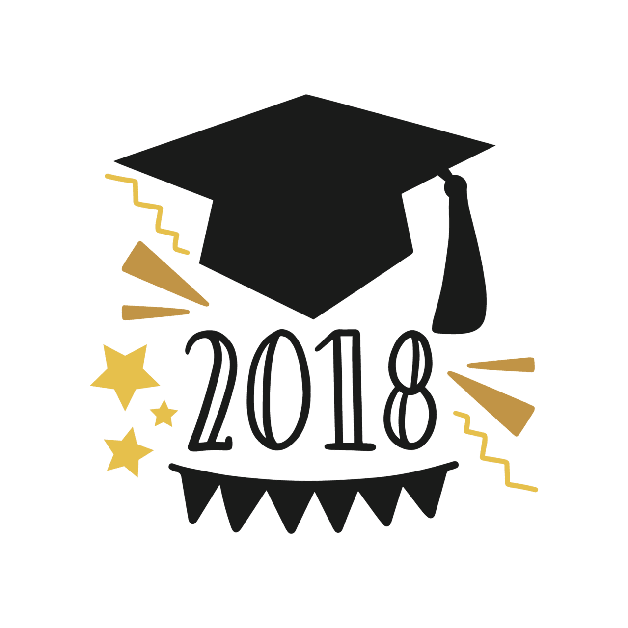 Graduation hat pin page clipart picture 3