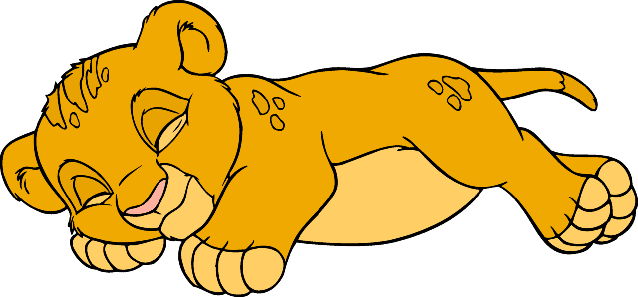 Sleeping pin page clipart free 3