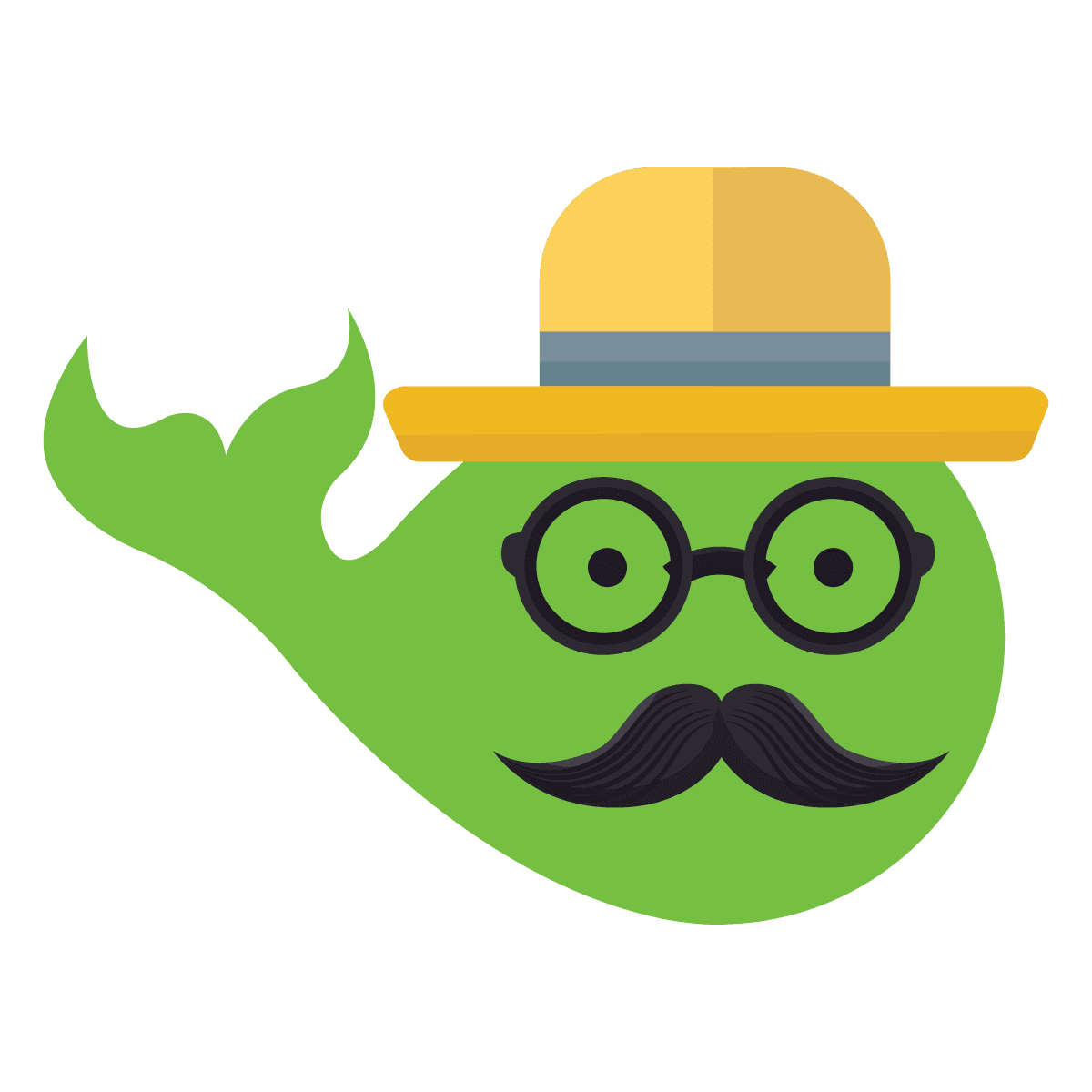 Mustache close learning gaps clipart image